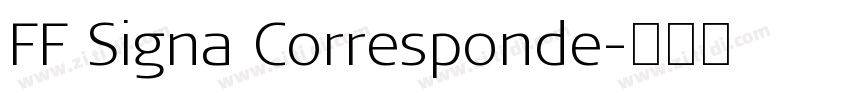 FF Signa Corresponde字体转换